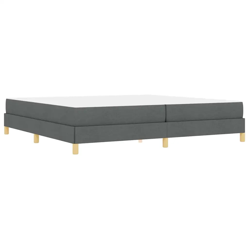 vidaXL Letto a molle Grigio scuro Marrone 200 x 200 cm