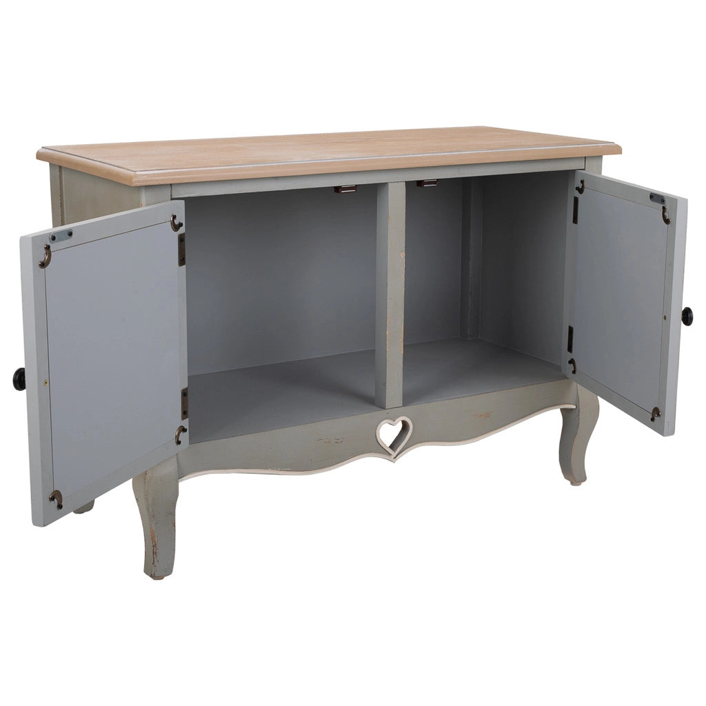 Mobile da ingresso in legno grigio 83x36x56,5h