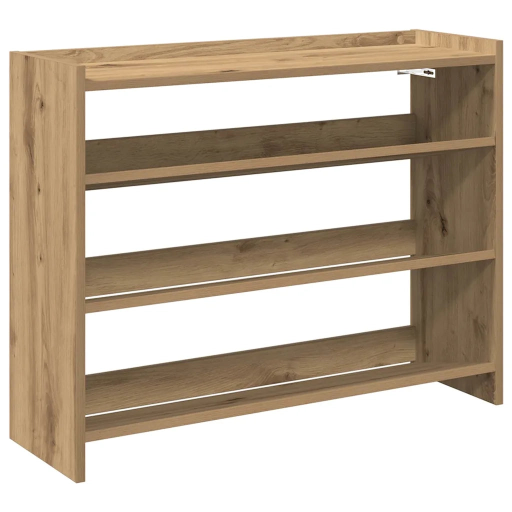 vidaXL Scarpiera Rovere Artigianale 80x25x62 cm in Legno Multistrato