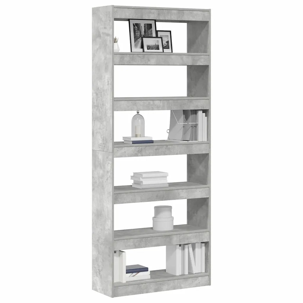 Armadio per Libri Grigio cemento 80 x 30 x 198 cm 3333919