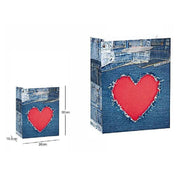 Trade Shop - Set 3 Pz Buste Busta Da Regalo Sacchetto Borsa 26x32x10.5 Cm 63974 Vari Modelli -