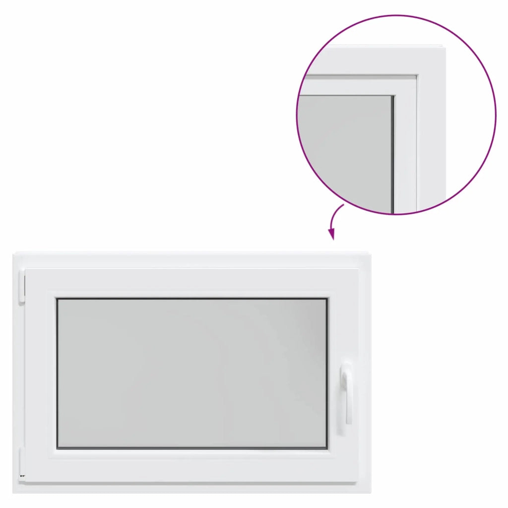 Finestra per Soffitta RISOR 90 x 60 cm PVC e Vetro Bianco CFW6753107