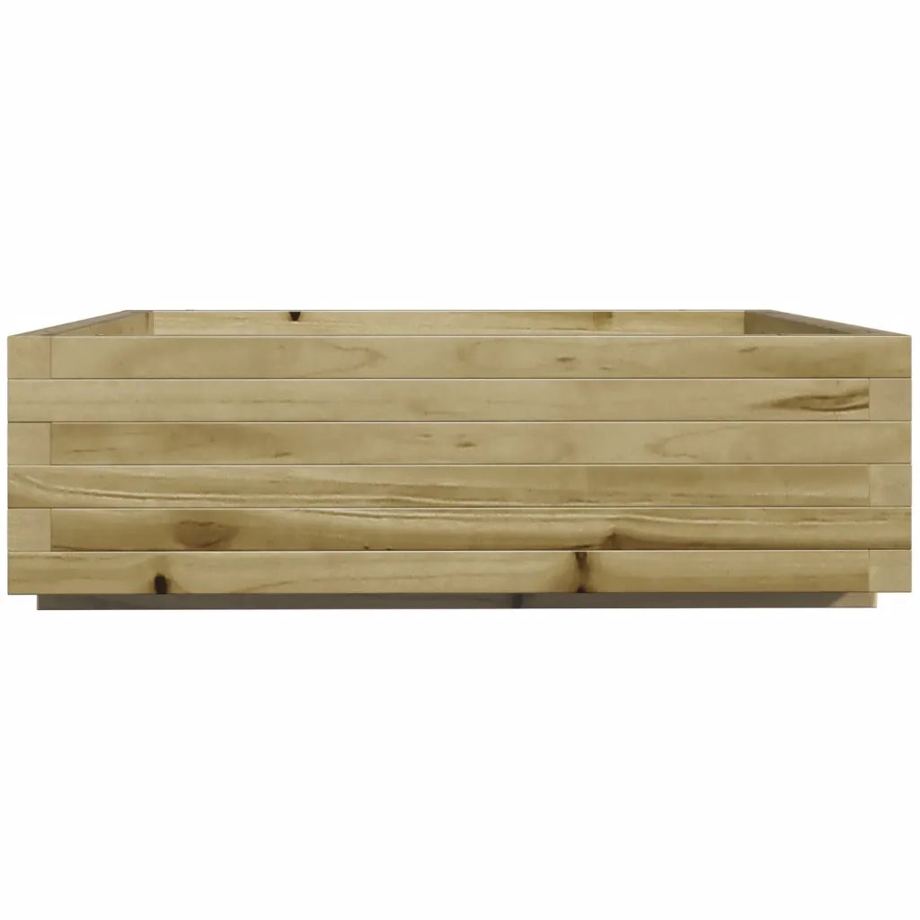 Fioriera da Giardino 80x80x26,5 cm in Legno di Pino Impregnato