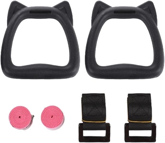 Set di allenamento per bambini - Rincorsa a ostacoli per bambini - Attrezzatura di fitness antiscivolo per bambini - Fitness per bambini ragazzi e ragazze - Anelli di fitness professionali