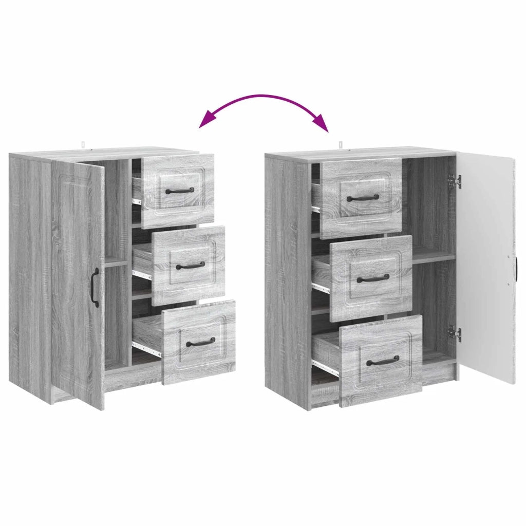 Credenza Grigio Sonoma 66 x 34,5 x 87 cm Legno ingegnerizzato