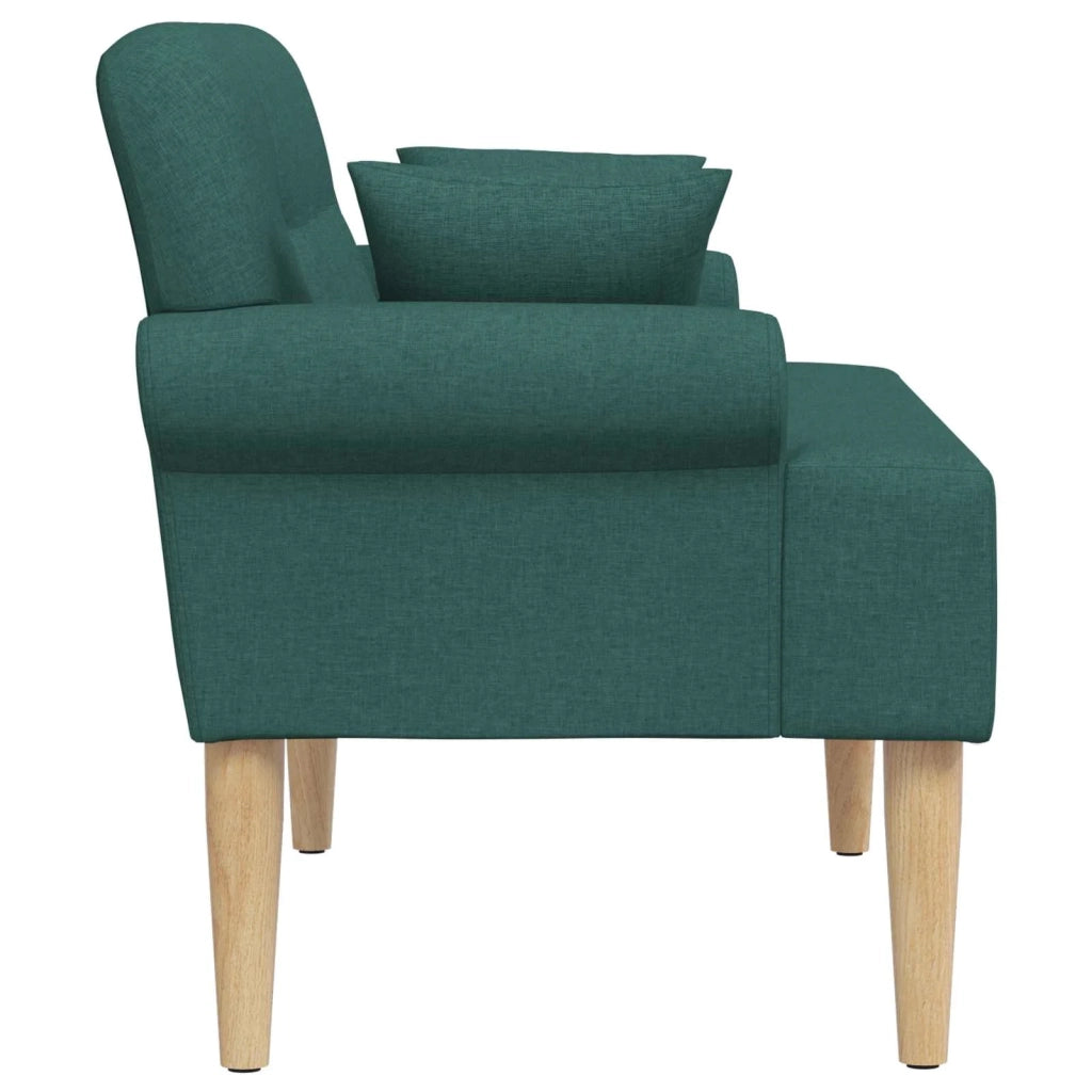 Loveseat con bottoni imbottiti Verde Scuro 120 x 65 x 79 cm 42041814
