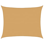 Vela Parasole | Telo Ombra | Vela da ombra 160 g/m2 Rettangolare Sabbia 6x8 m in HDPE