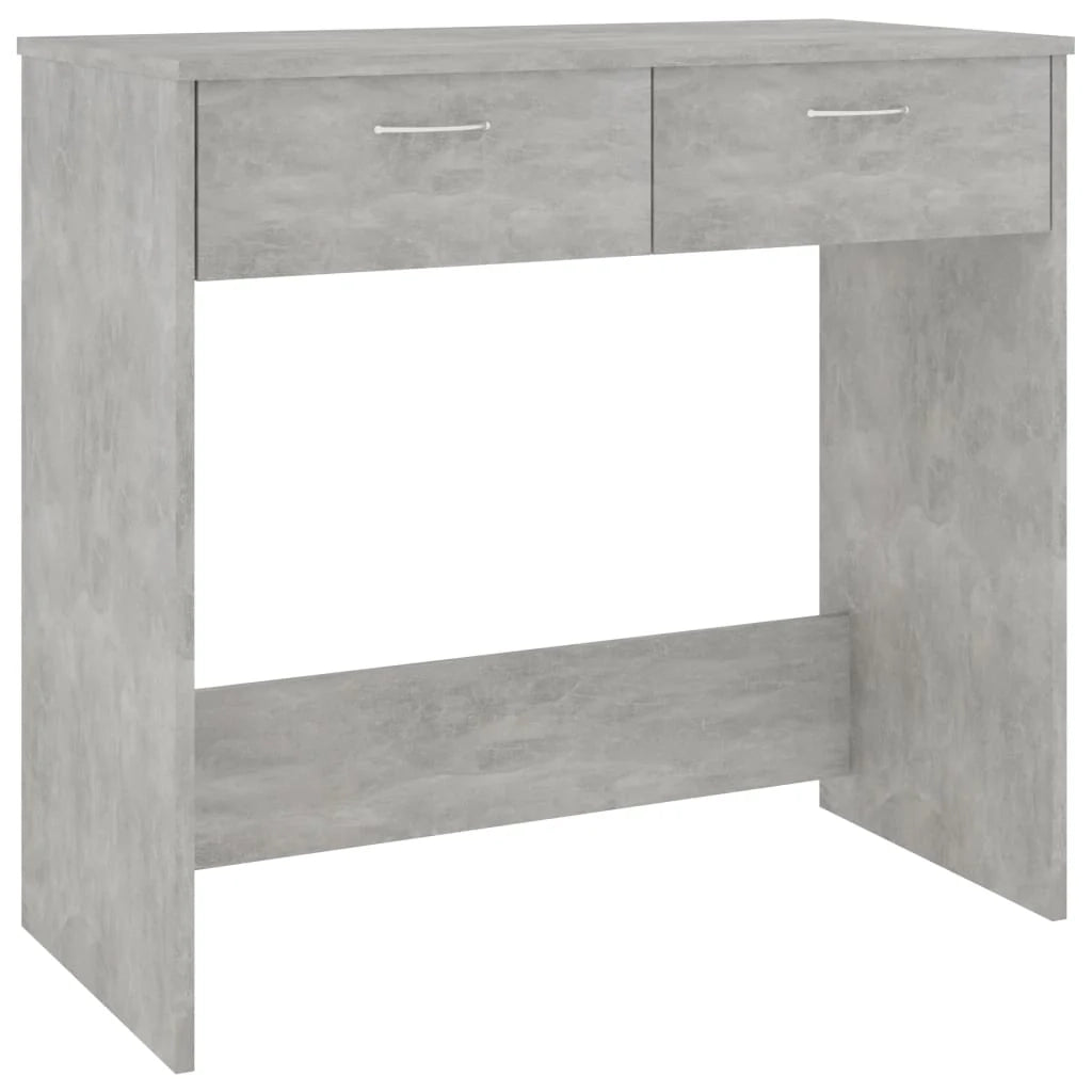 Scrivania tavolo postazione di lavoro mobile per computer studio 80 x 40 x 75 cm legno ingegnerizzato grigio 02_0023846