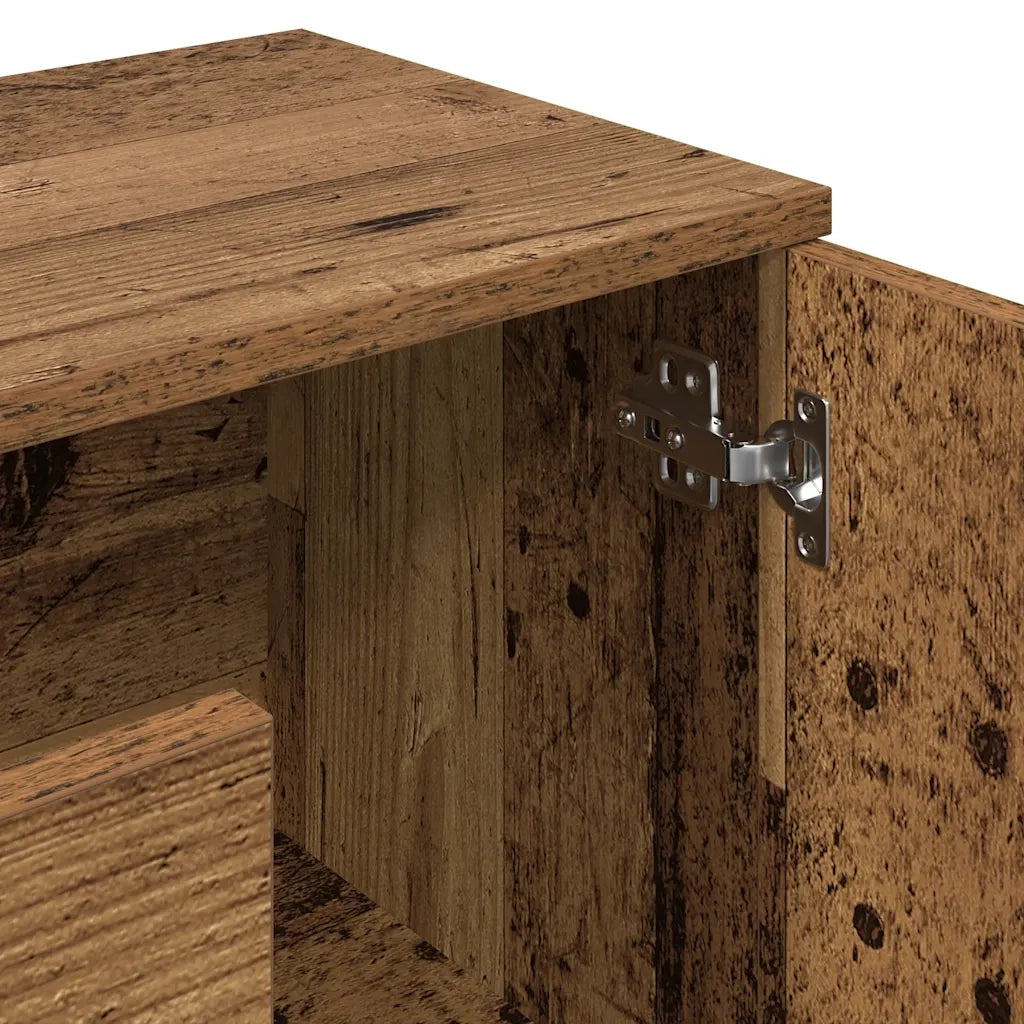 Credenza Legno Antico 90x29,5x65 cm in Legno Multistrato 855978