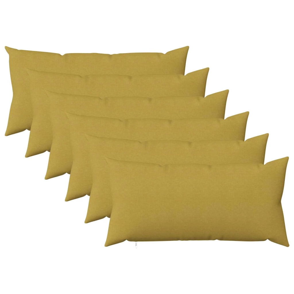 Federa 6 pz HEERLEN Verde chiaro 40 x 70 cm Tessuto 909462