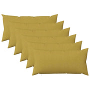 Federa 6 pz HEERLEN Verde chiaro 40 x 70 cm Tessuto 909462