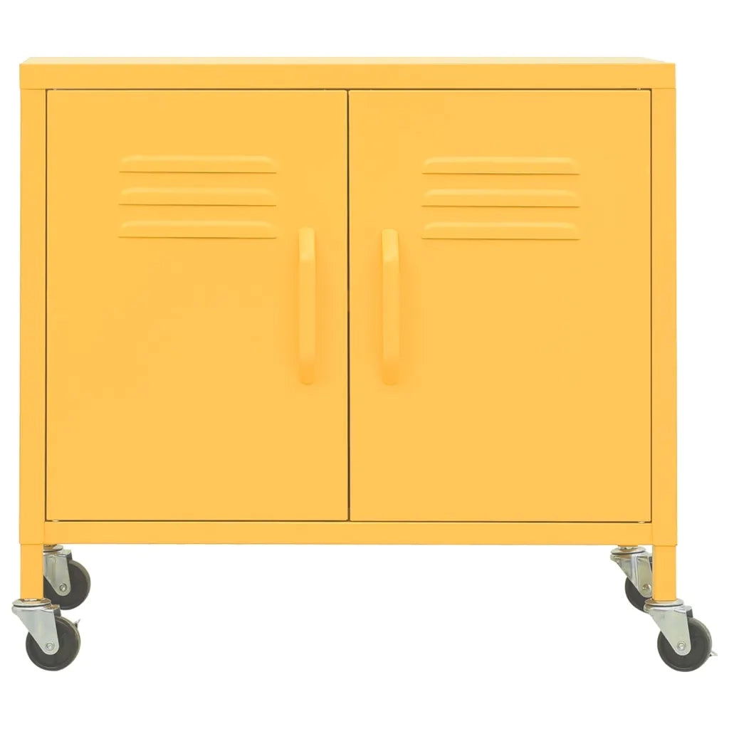Armadietto Giallo Senape 60x35x56 cm in Acciaio cod mxl 66582