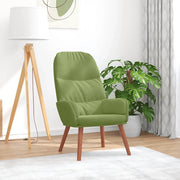 vidaXL Sedia Relax Verde Chiaro in Velluto