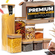 Contenitori di Stoccaggio in Plastica, Vaschette di Stoccaggio di Cibo Rinnovabili con Coperchio Aria Stagnante, Sicure in Microonde, Lavastoviglie & Congelatore, Vaschette in Plastica BPA Libere, Soluzione di Stoccaggio Cucina