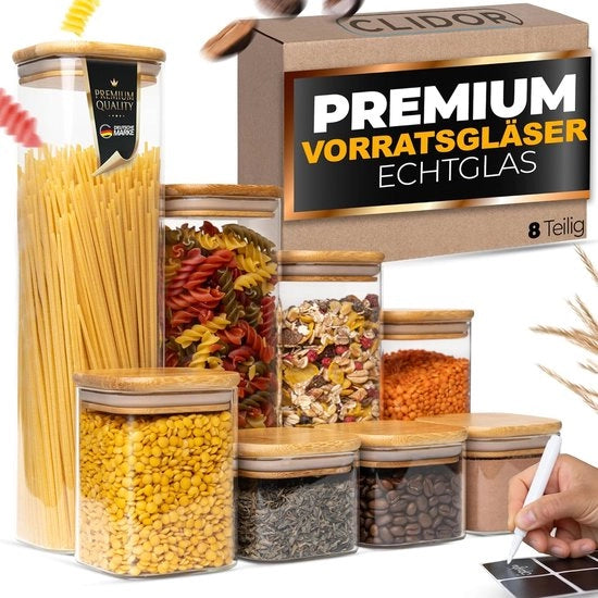 Contenitori di Stoccaggio in Plastica, Vaschette di Stoccaggio di Cibo Rinnovabili con Coperchio Aria Stagnante, Sicure in Microonde, Lavastoviglie & Congelatore, Vaschette in Plastica BPA Libere, Soluzione di Stoccaggio Cucina