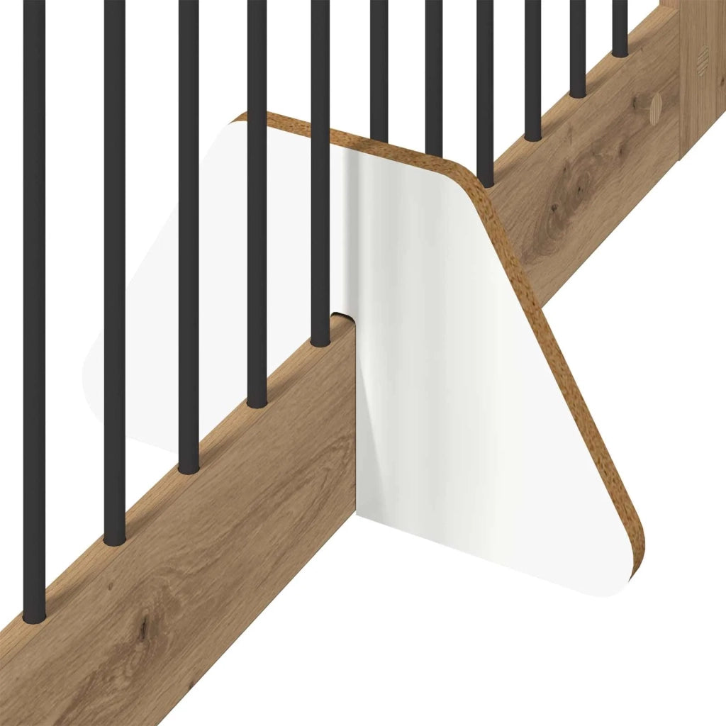 Cancello per cani pieghevole con supporti 4 pz 401 cm 892066