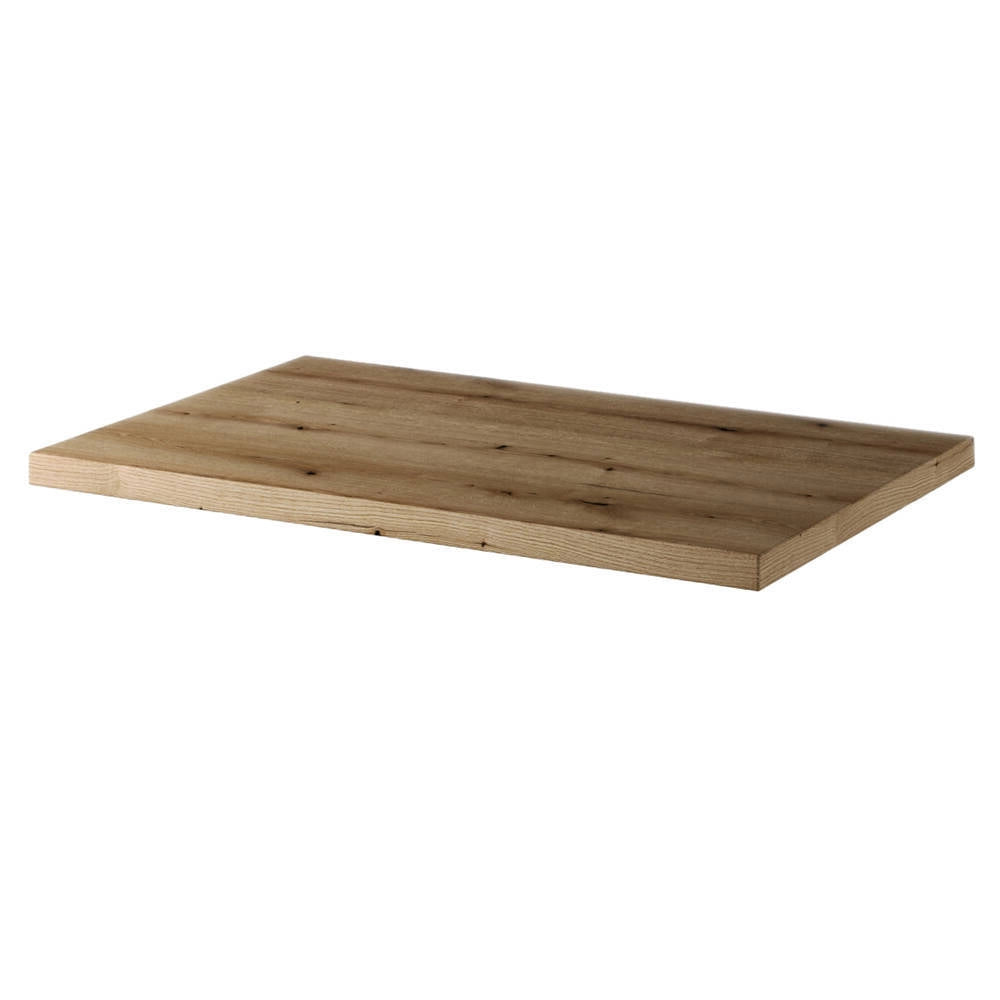 Mobile da Parete Sottolavabo NEWPORT a 2 Ante con Lavabo Ovale 80x71x40 cm - Nero/Effetto Rovere [en.casa]