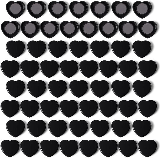 Magnetron per bache da appendere - 60 pezzi Magneti forti, mini magneti per frigorifero e whiteboard neri | Piccoli magneti decorativi con forte presa per bache, pareti magnetiche, foto, ufficio, scuola