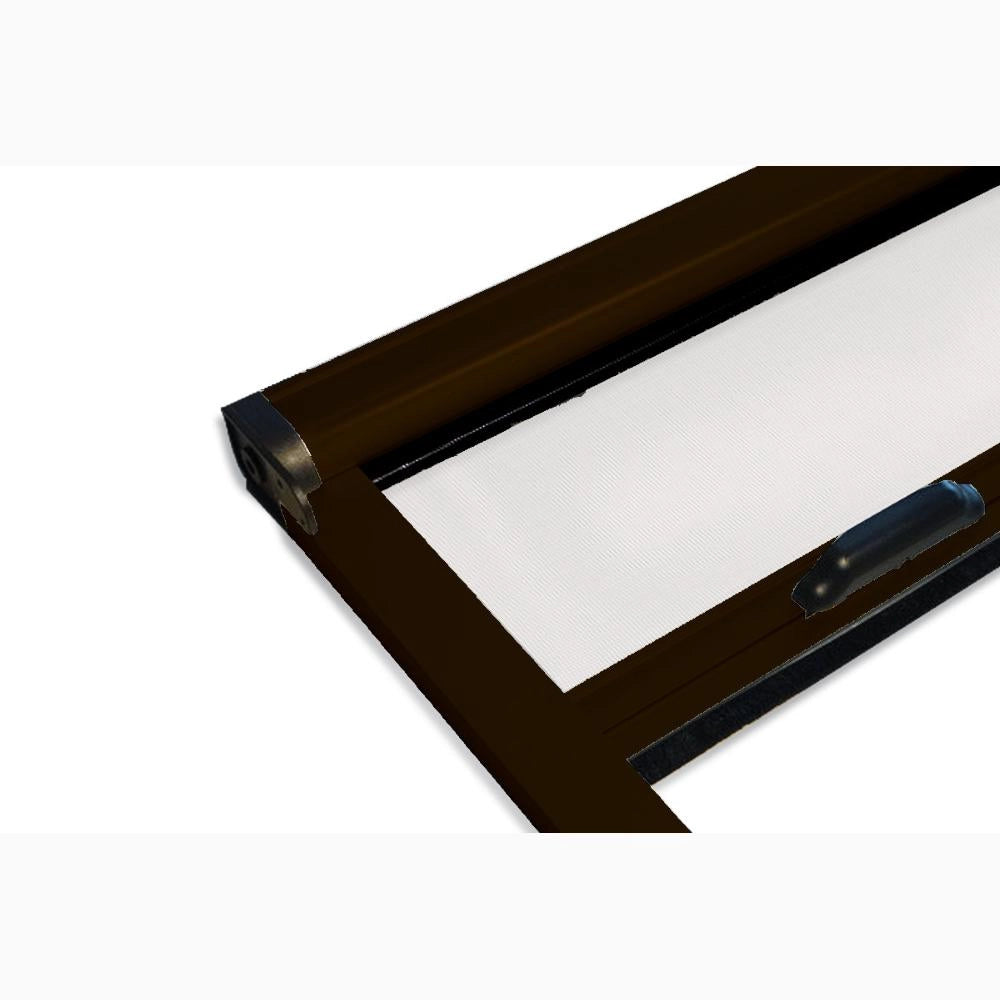 Zanzariera a Rullo Verticale in Fibra di Vetro Riducibile 160x170H cm Telaio Alluminio MARRONE