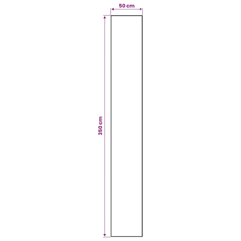 Runner Tappeto LESAKA Nero e bianco 50 x 350 cm 42045364