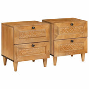 Armadio da Notte 2 pcs Marrone Chiaro 40 x 33 x 46 cm 4018079