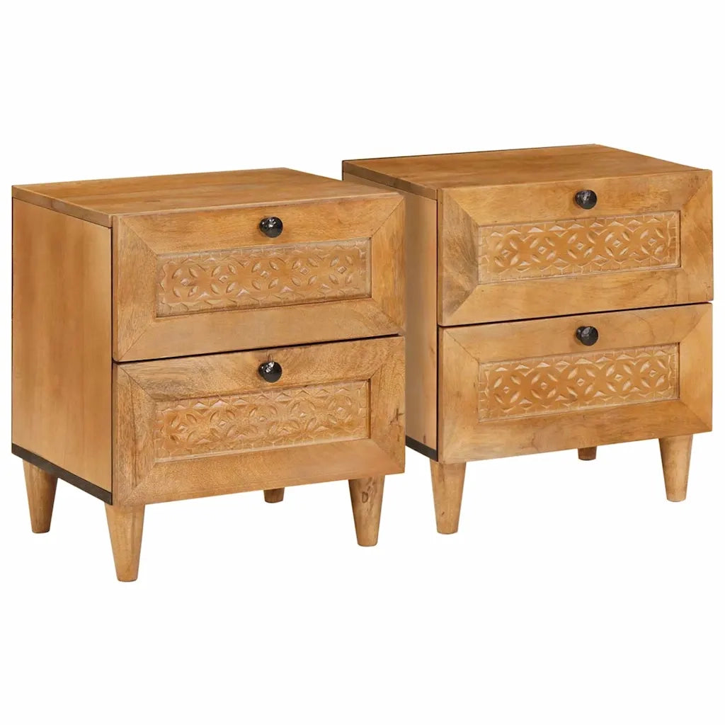 Armadio da Notte 2 pcs Marrone Chiaro 40 x 33 x 46 cm 4018079