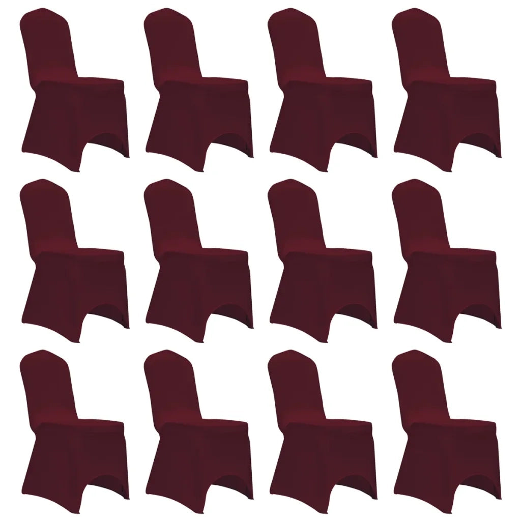 Coprisedia in Tessuto Elasticizzato Borgogna 12 pz cod mxl 54758
