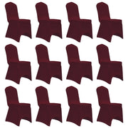Coprisedia in Tessuto Elasticizzato Borgogna 12 pz cod mxl 54758