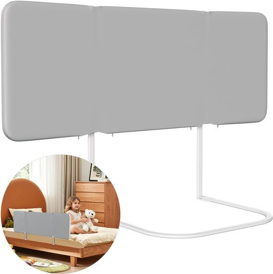 Parasolete Grigio 120 cm Portatile con Regolazione di Altezza 8-30 cm Sicurezza di Uscita Senza Montaggio