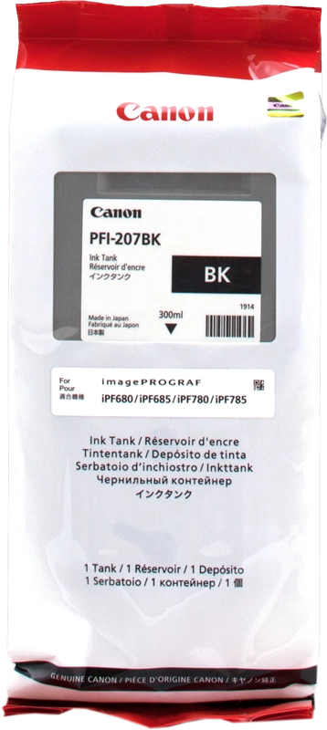Canon Large Format Canon PFI-207 BK cartuccia nera