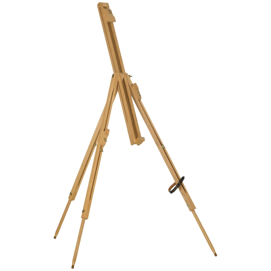 Cavalletto Treppiede da Pittura 93x84x183 cm in Legno Naturale