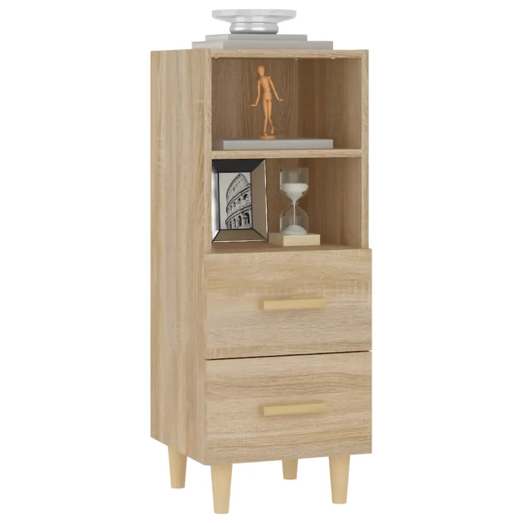 Credenza Rovere Sonoma 34,5x34x90 cm in Legno Multistrato cod mxl 9656