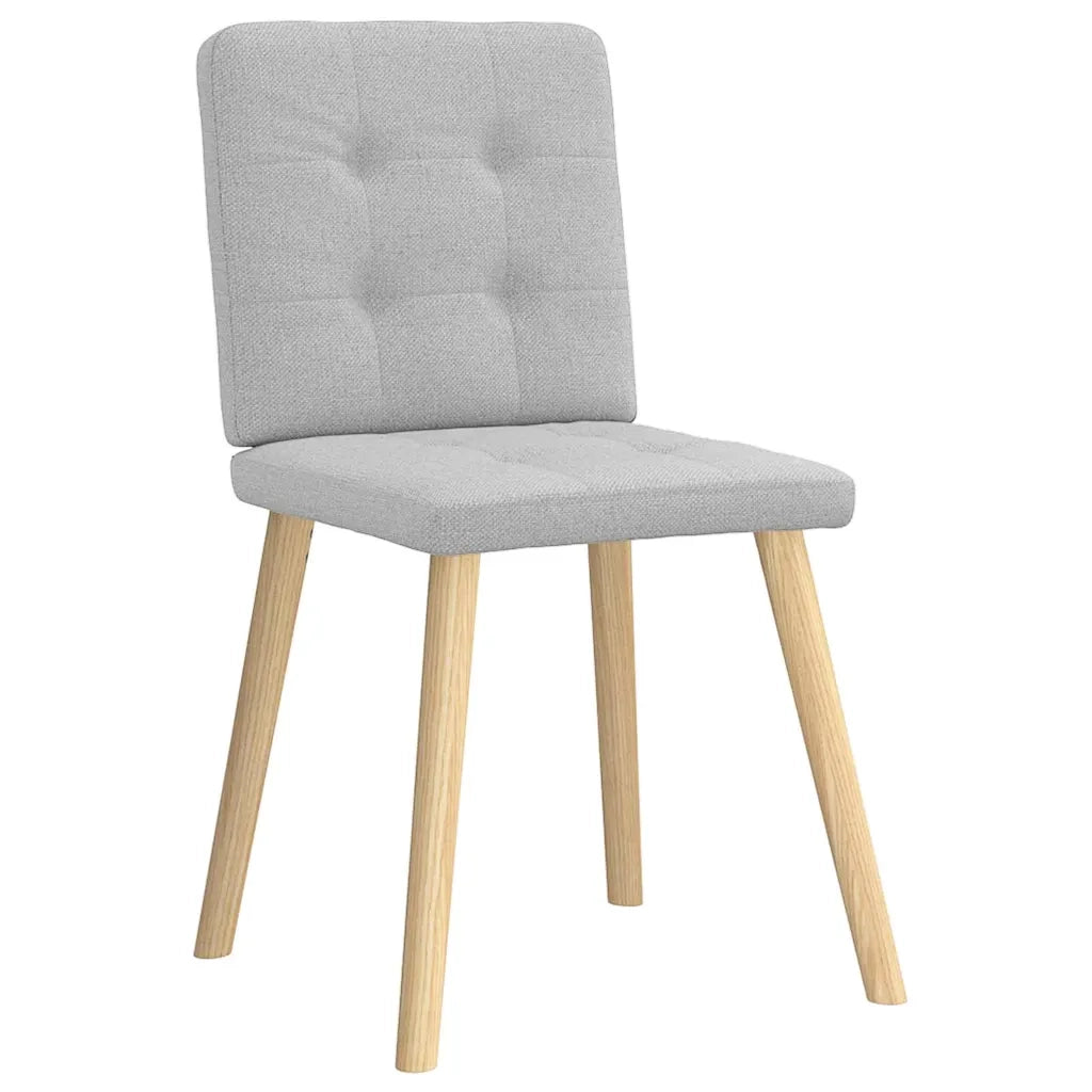 Sedie da Pranzo 2 pz Grigio Nuvola in Tessuto 4101077