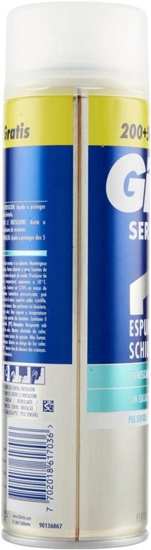 GILLETTE SERIES SCHIUMA DA BARBA CON EUCALIPTO LUBRIFICA LA PELLE CONTRO LE IRRITAZIONI 250 ML