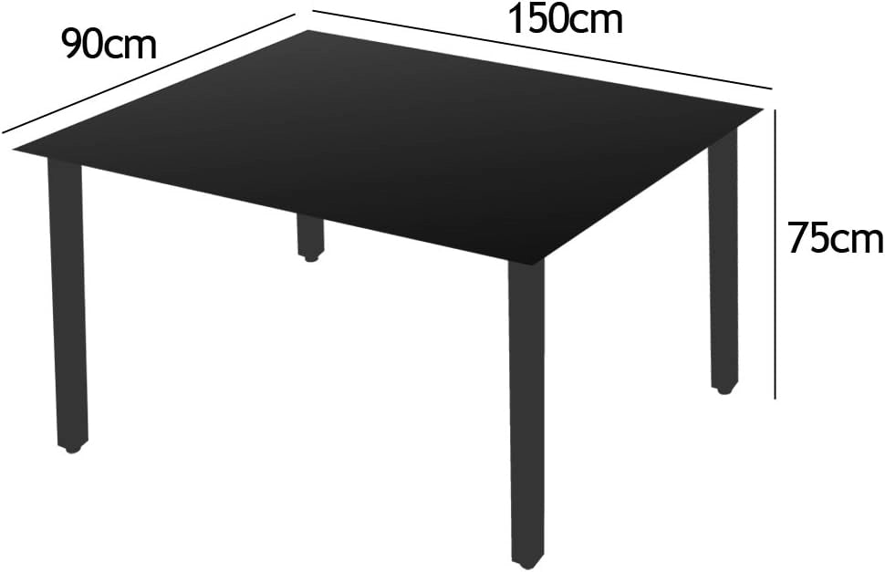 ® Set Tavolo e Sedie da Giardino Bern 6 +1 Alluminio Bern Schienale 7 Posizioni Balcone Patio