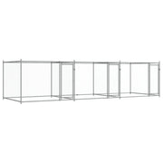 Trasportino per cani con porte 6 x 2 x 1,5 m acciaio zincato grigio 02_0041625