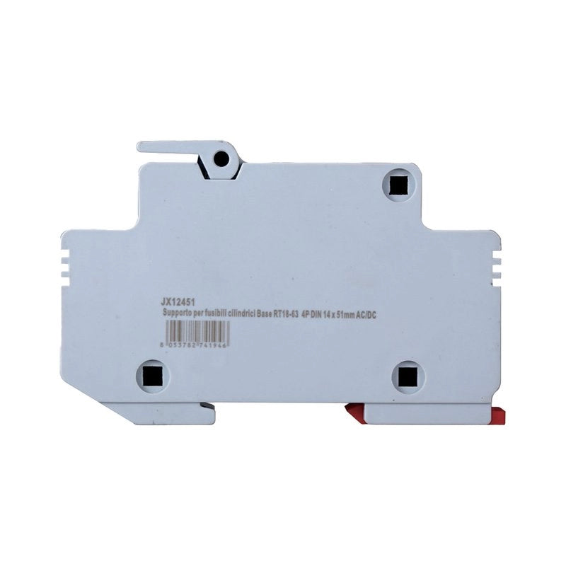 Portafusibile Modulare DC Fotovoltaico 4P 4M D14X51mm 63A DC 1000V IP20 IEC60269-6