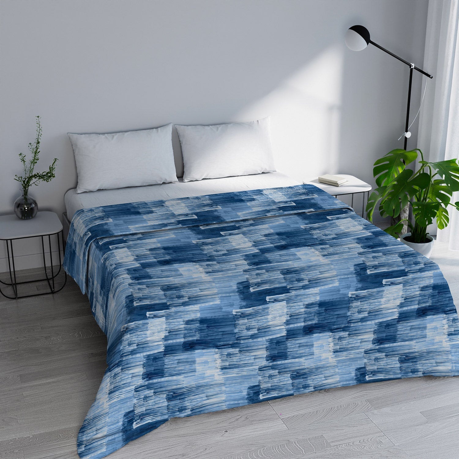 Trapuntino Estivo Singolo in Microfibra 100 gr con Stampa Paint Basic