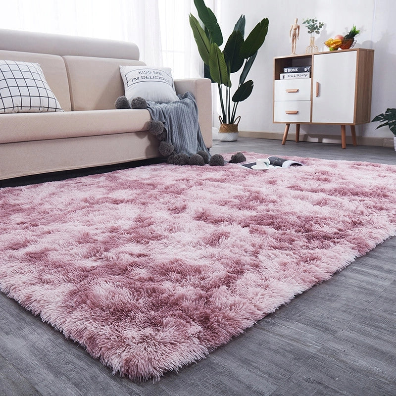 Tappeto rosa in peluche 220x160 cm