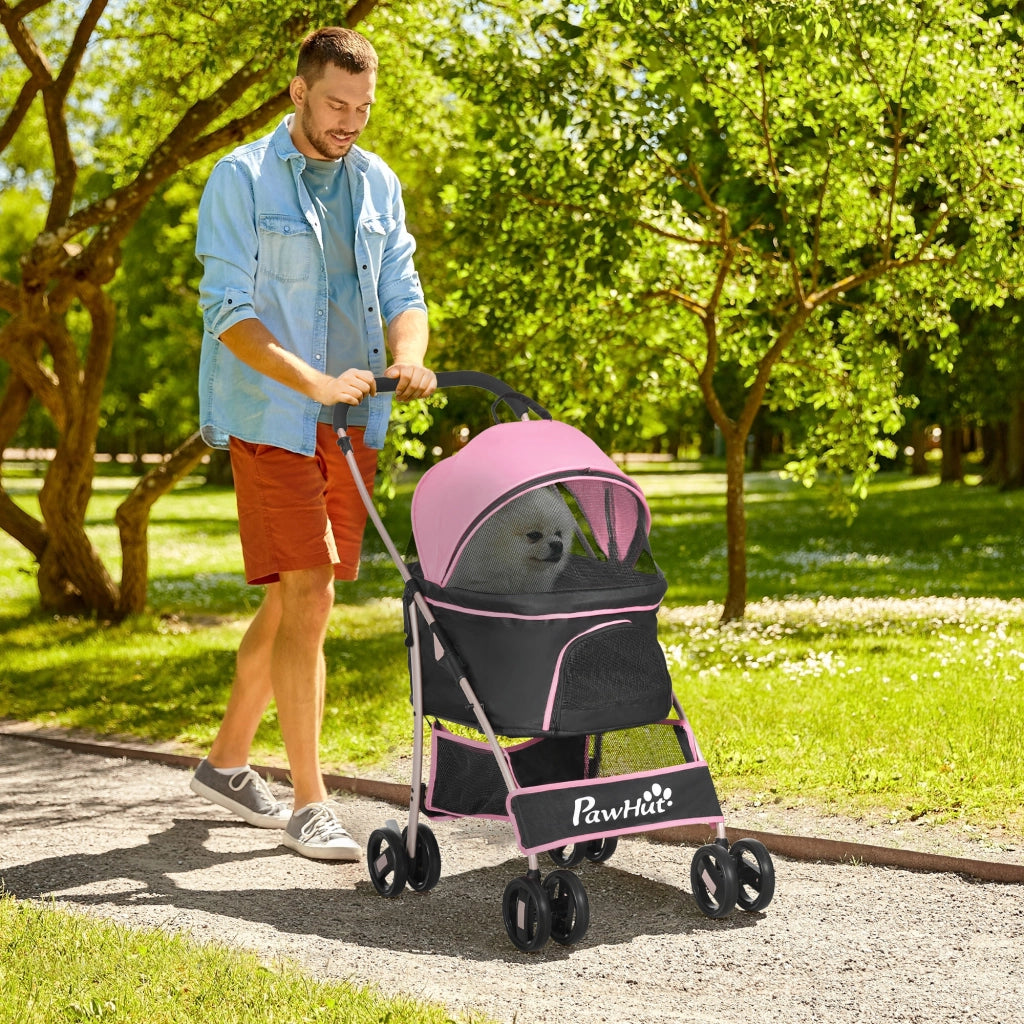 Carretto per Cani Piccoli 3 in 1 ¨C zephmum ¨C Rosa