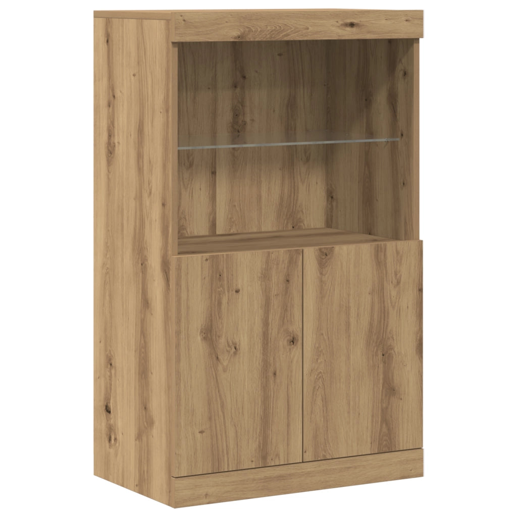 Mobile con luci LED Rovere Artigianale 60x37x100 cm