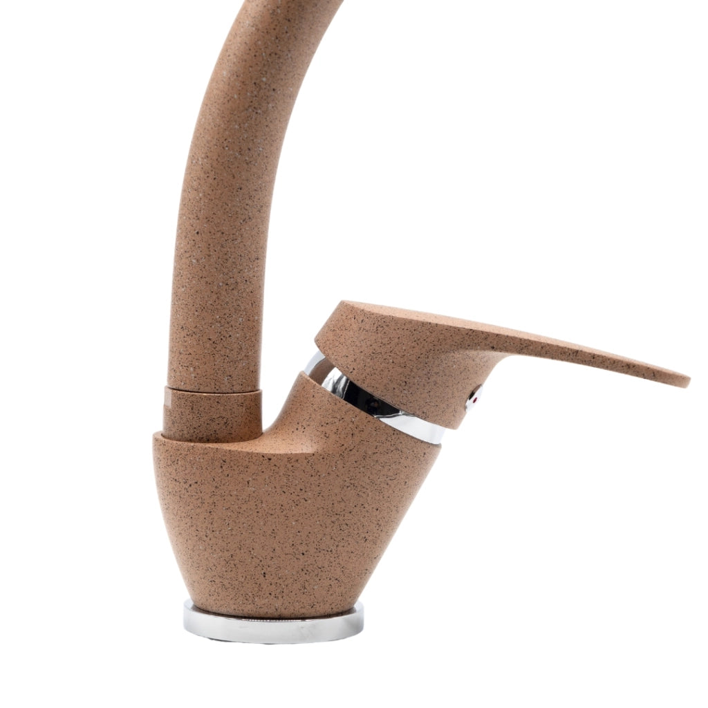 Ogomondo set 2 pezzi miscelatore avena 4 oslo orientabile in ottone per lavello cucina