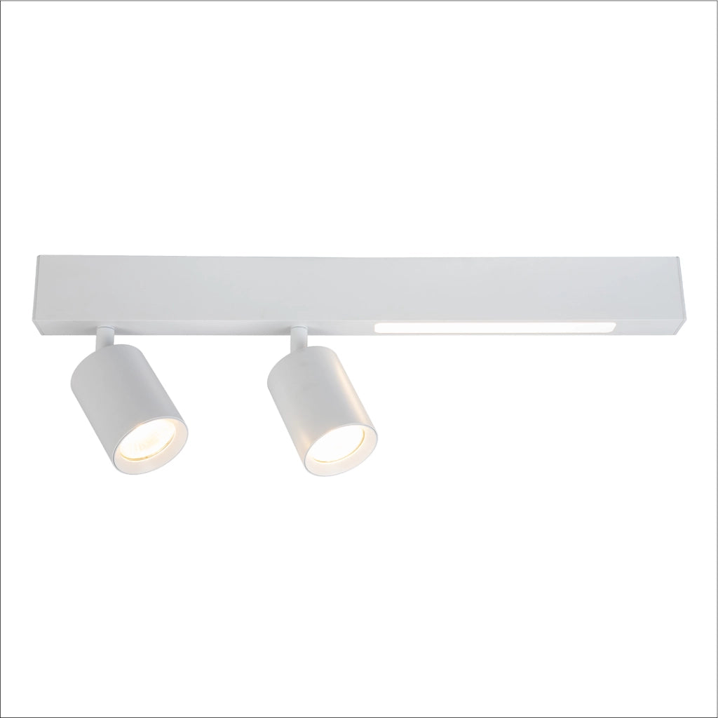 Faretto soffitto doppio bianco LED 5W 2xGU10 Magnet Milagro