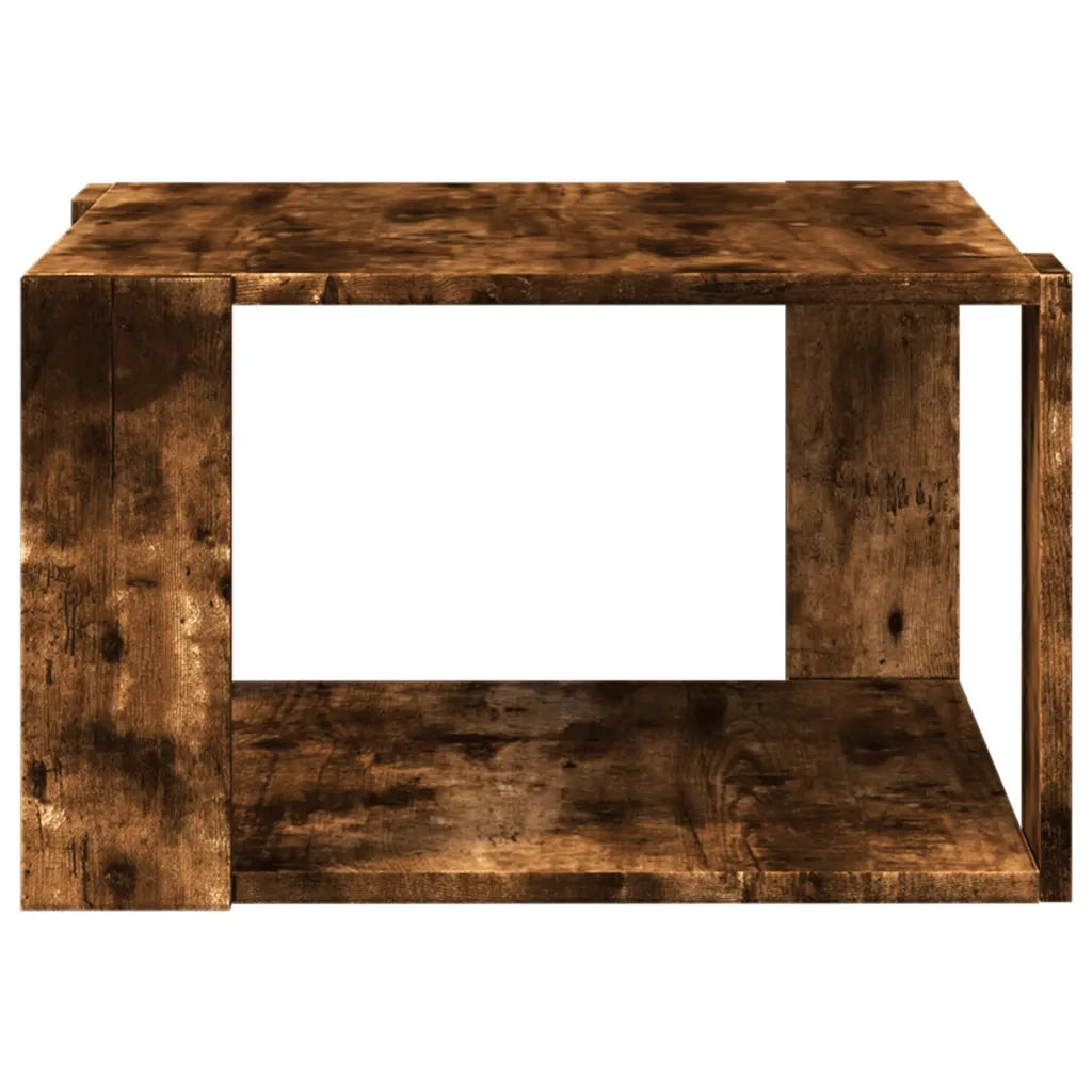 vidaXL Tavolino Salotto Rovere Fumo 51,5x51,5x30cm Legno Multistrato