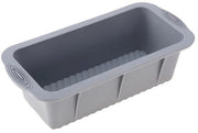 Piastrello - Forma di pane e brownie in silicone - Rectangolare - Grigio - 100% BPA libero - Forma di torta in silicone flessibile