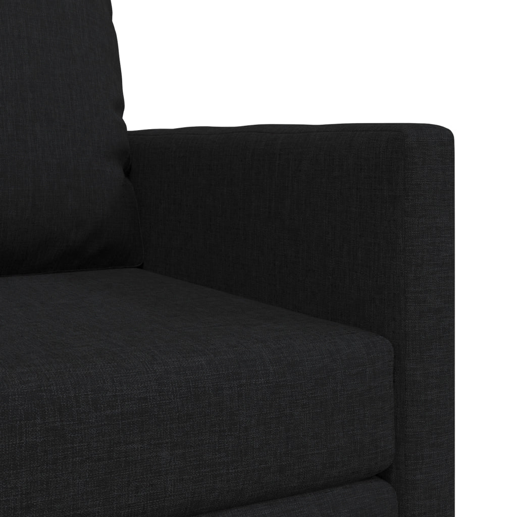 Divano Letto 2 in 1 Nero 74x77x81 cm Tessuto