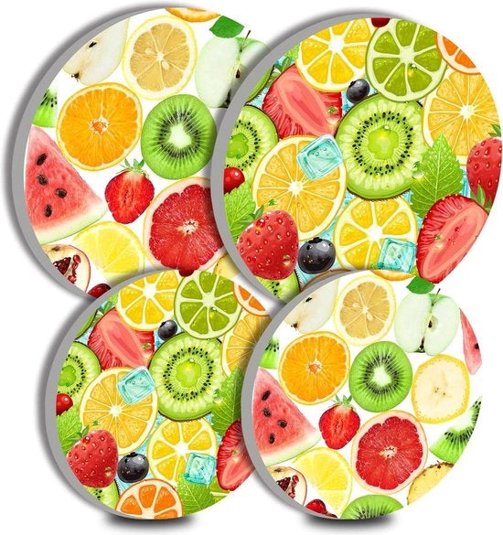 Coperture a forma di frutta di metallo per piatti a gas - Set di 4 - Protezione per forno a gas