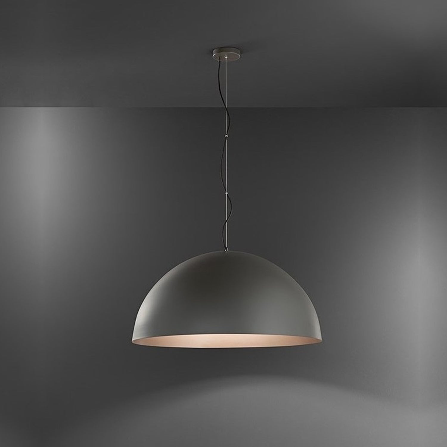 Sospensione Contemporanea Steel Metallo Grigio 1 Luce E27 Ip20 D60