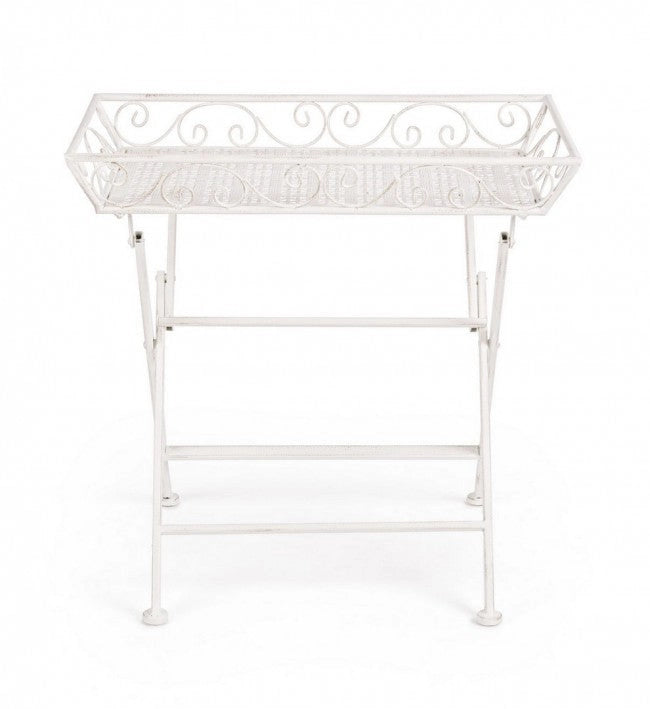 Set 2 Tavolini 63x40x60 cm Emily in Acciaio