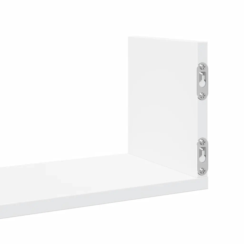 Mensole a Muro 3 pz Bianche 58x18x18 cm in Truciolato 853281
